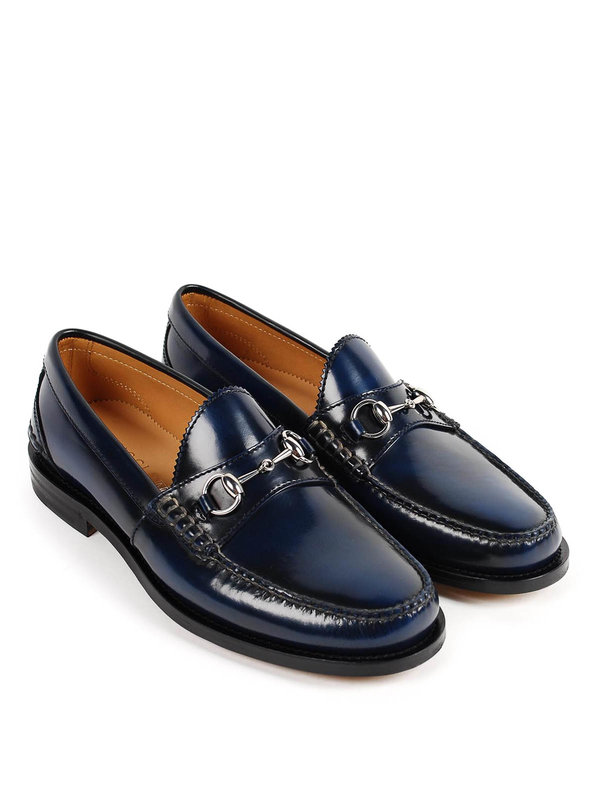 GUCCI: Loafers & Slippers - Horsebit leather loafers