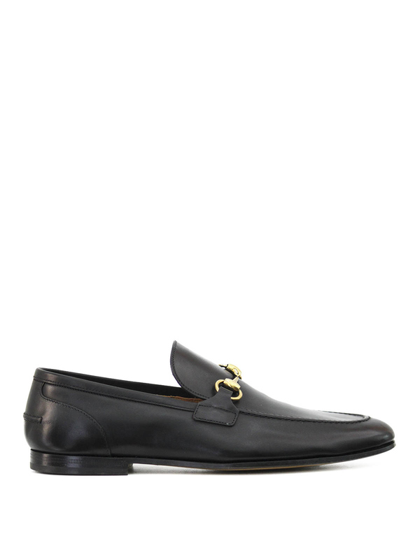 GUCCI: Loafers & Slippers - Leather horsebit loafers
