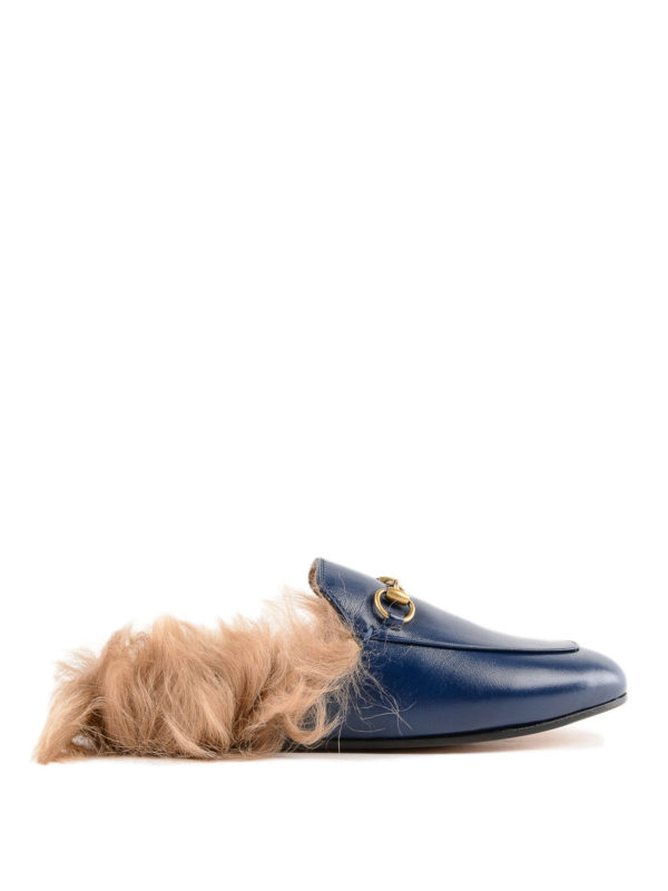 GUCCI: Mokassins und Slippers - Slippers - Blau