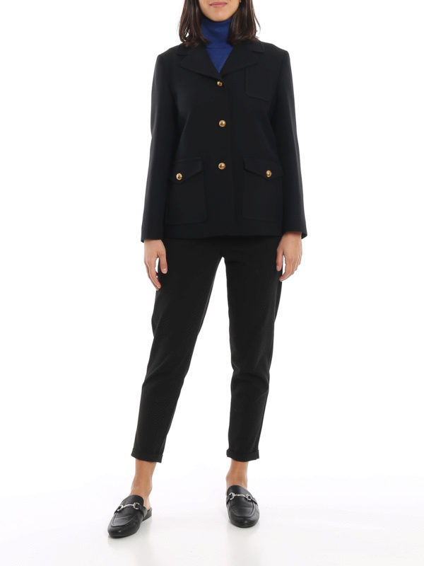 GUCCI: blazers online - Silk wool blazer