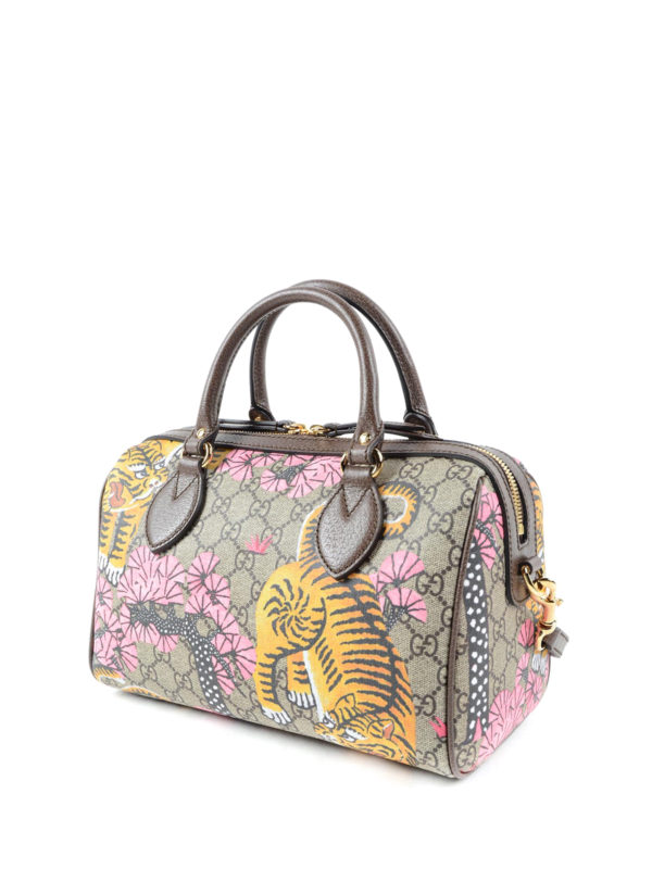 GUCCI: bowling bags online - Tiger GG Supreme bowling bag