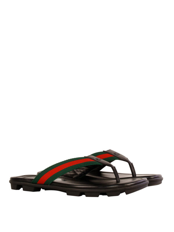 GUCCI: flip flops online - Leather flip flops