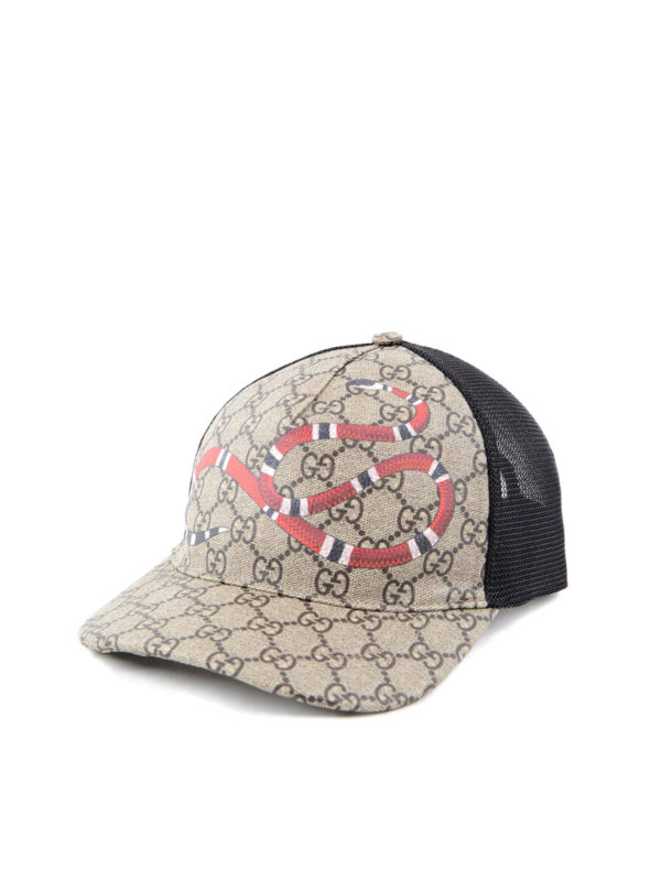 GUCCI: hats & caps online - Snake GG Supreme baseball hat