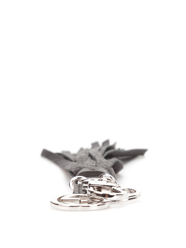 GUCCI: key holders online - Interlocking G key ring with tassel