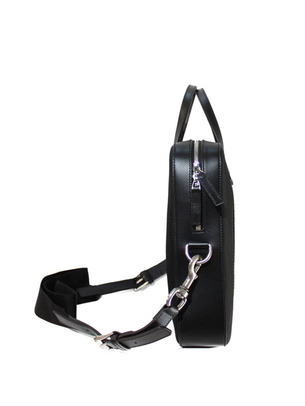 GUCCI: laptop bags & briefcases online - Web detailed canvas slim briefcase