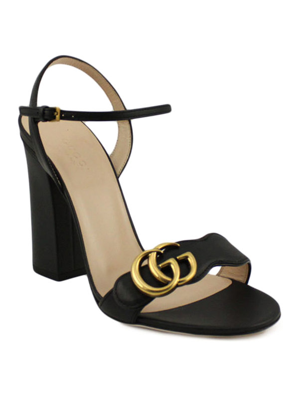GUCCI: sandals online - Double G leather sandals