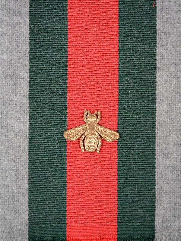 GUCCI: scarves online - Bee embroidery wool scarf