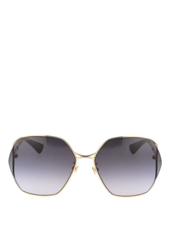 GUCCI: sunglasses online - Faded lenses hexagonal sunglasses