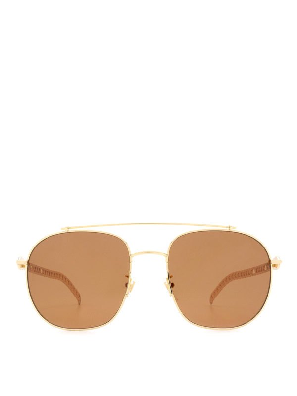 GUCCI: Lunettes de soleil online - Lunettes De Soleil - Or