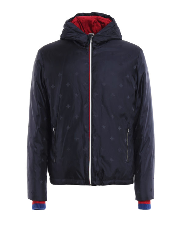 GUCCI: padded jackets - Bee and star pattern padded jacket