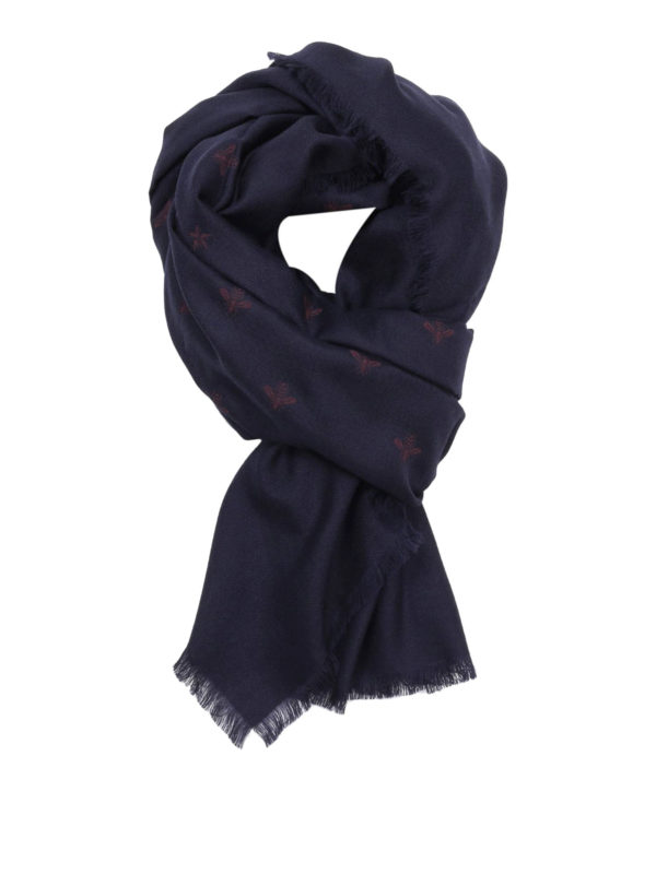 GUCCI: Bufandas y pañuelos - Bufanda - Azul