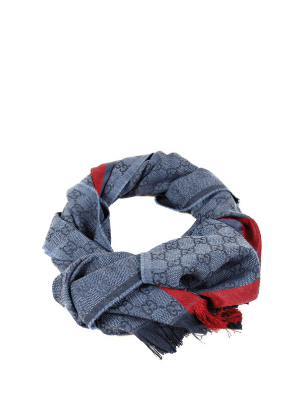 GUCCI: Schals - Schal Fur Herren - Blau