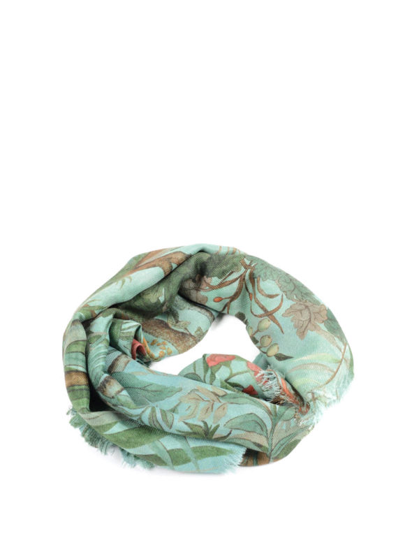 GUCCI: Schals - Schal Fur Damen - Hellblau