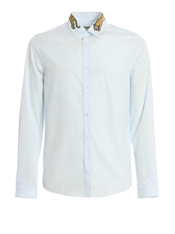 GUCCI: Hemden - Hemd Fur Herren - Hellblau
