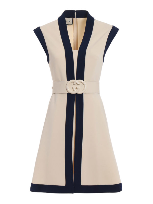 GUCCI: Vestidos cortos - Vestido Corto - Beis Claro