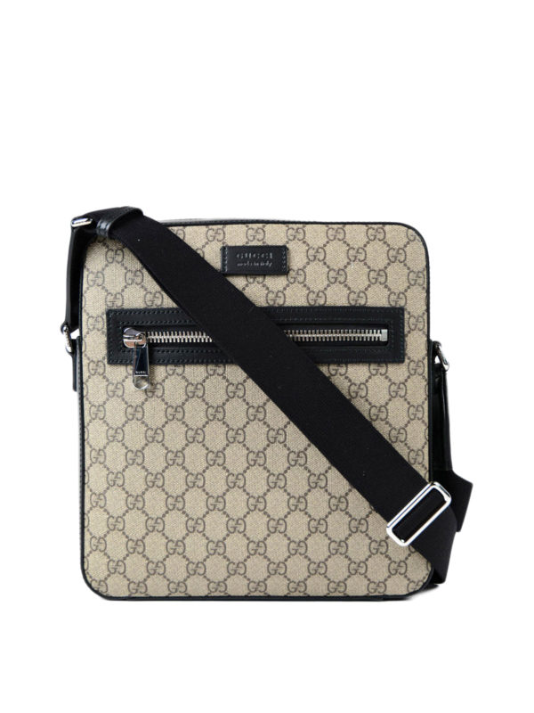 GUCCI: shoulder bags - GG Supreme canvas messenger bag