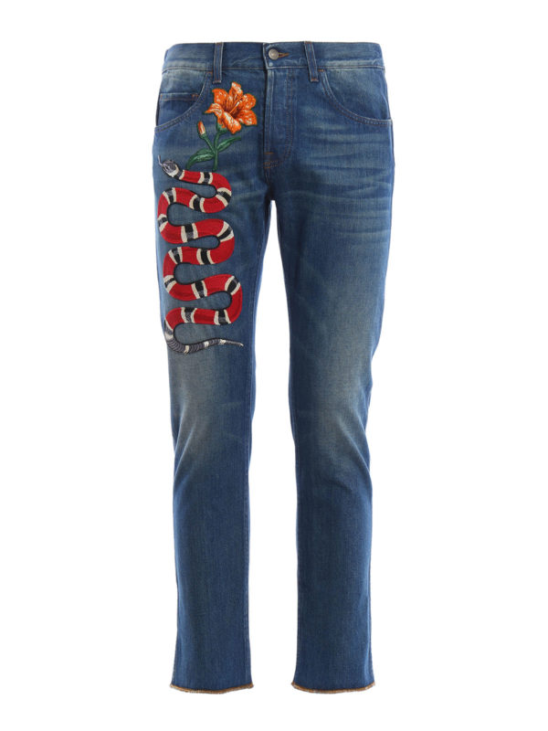 GUCCI: Straight Leg Jeans - Straight Leg Jeans - Blau