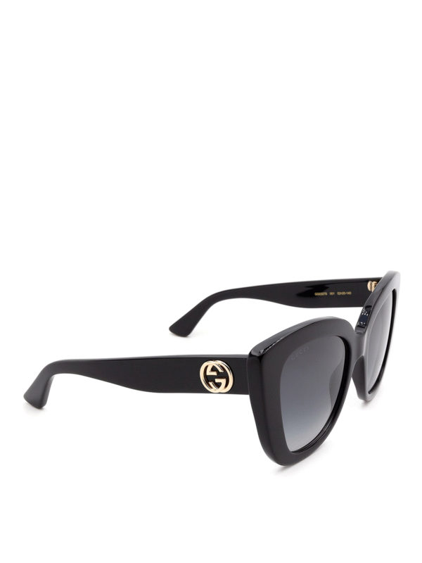 GUCCI: sunglasses - Acetate cat eye sunglasses