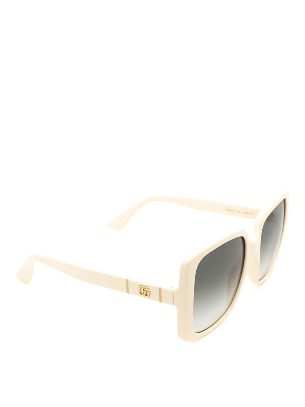 GUCCI: Sonnenbrillen - Sonnenbrille - Creme