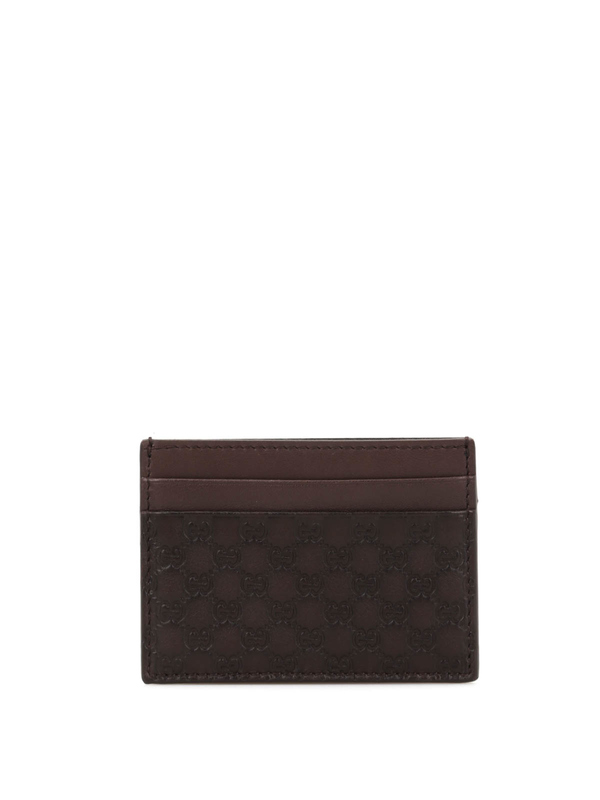 GUCCI: wallets & purses - Microguccissima card case