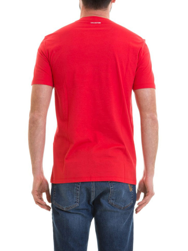 Half Medusa Head red T-shirt shop online: VERSACE COLLECTION