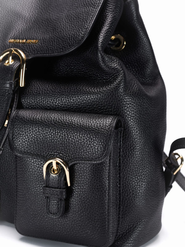 Hammered leather backpack shop online: MICHAEL KORS
