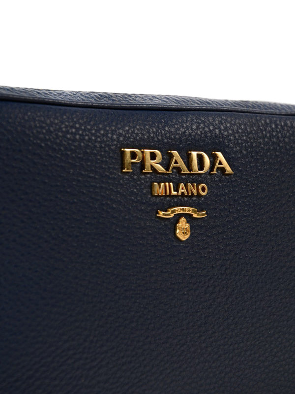 Hammered leather bag shop online: PRADA