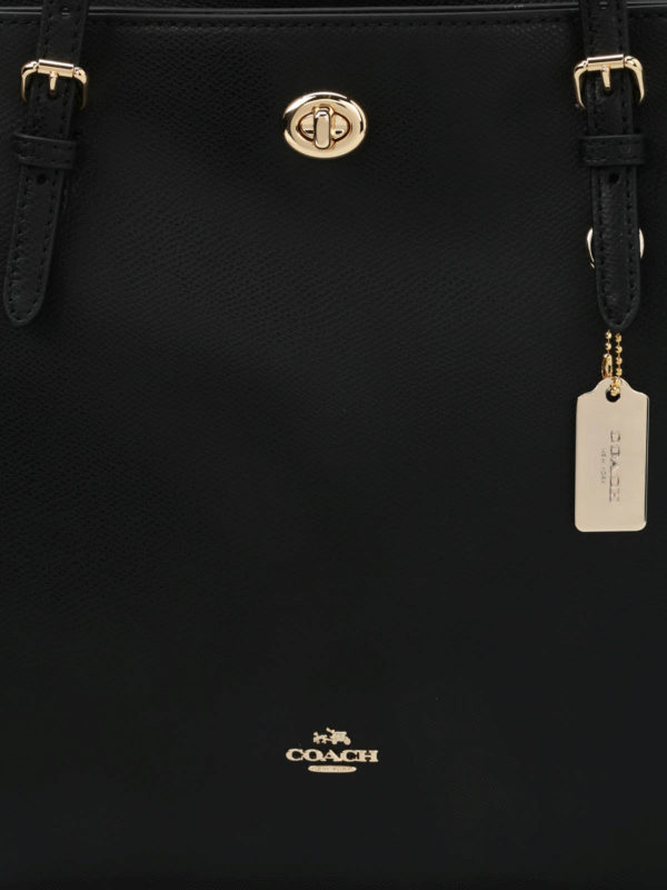 Hammered leather tote shop online: COACH