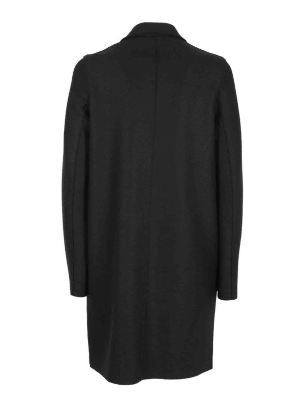 HARRIS WHARF LONDON: knee length coats online - Virgin wool coat