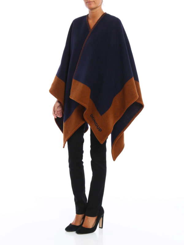 Cape & Poncho Fur Damen - Blau shop online: DONDUP