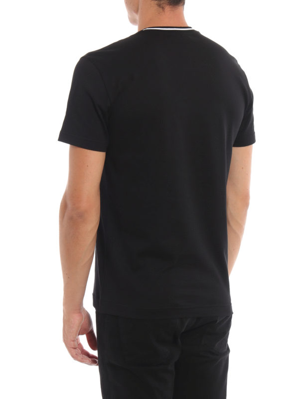 T-shirt nera con ricamo cuore Replica 
online: DOLCE & GABBANA