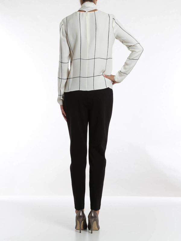 Heavy silk blouse shop online: TORY BURCH