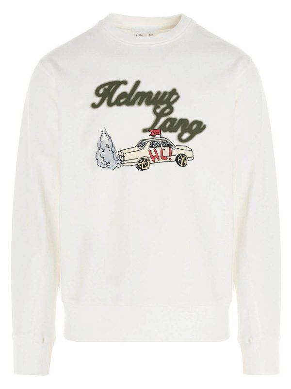 HELMUT LANG: Sweatshirts und Pullover - Sweatshirt - Weiß