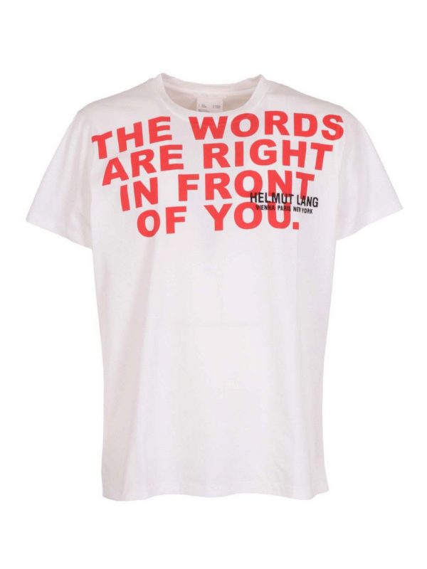 HELMUT LANG: t-shirts - Cotton jersey T-shirt