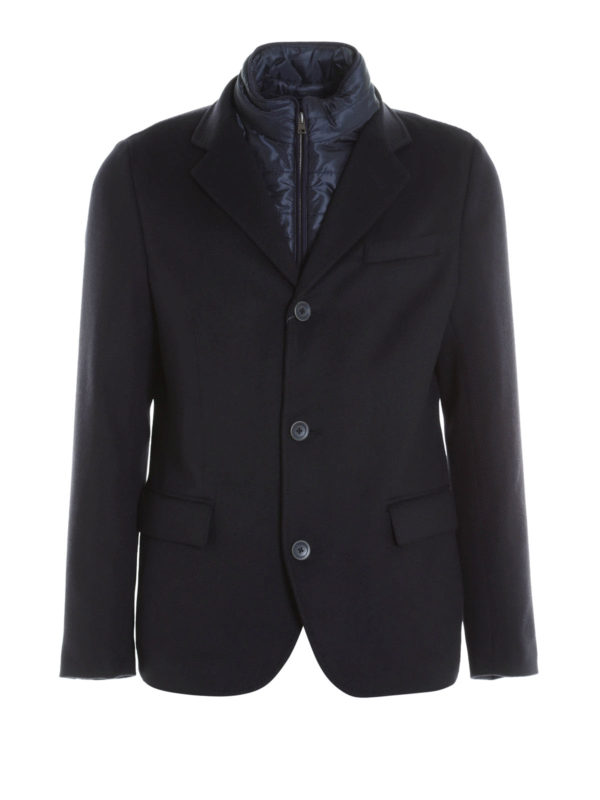 HERNO: blazers - Cashmere padded blazer