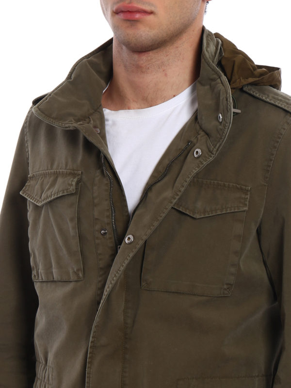 HERNO buy online Bogart techno cotton field jacket