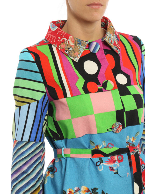 HERNO buy online Cotton patchwork coat