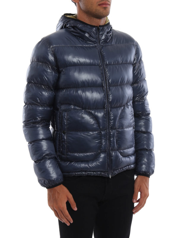 HERNO buy online Dark yellow and blue double puffer jacket