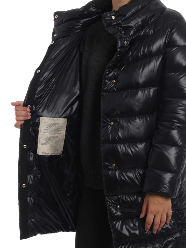 کاپشن Herno - Dora black ultralight padded coat - PI0177DIC120179300