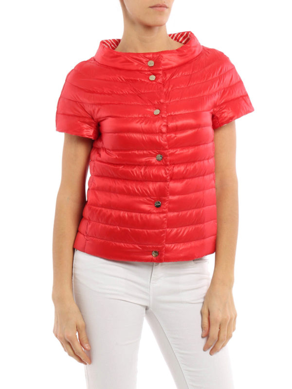 HERNO buy online Langer Daunenmantel Fur Damen - Rot