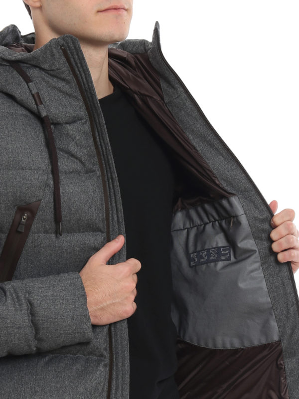 HERNO buy online Laminar wool hooded puffer jacket