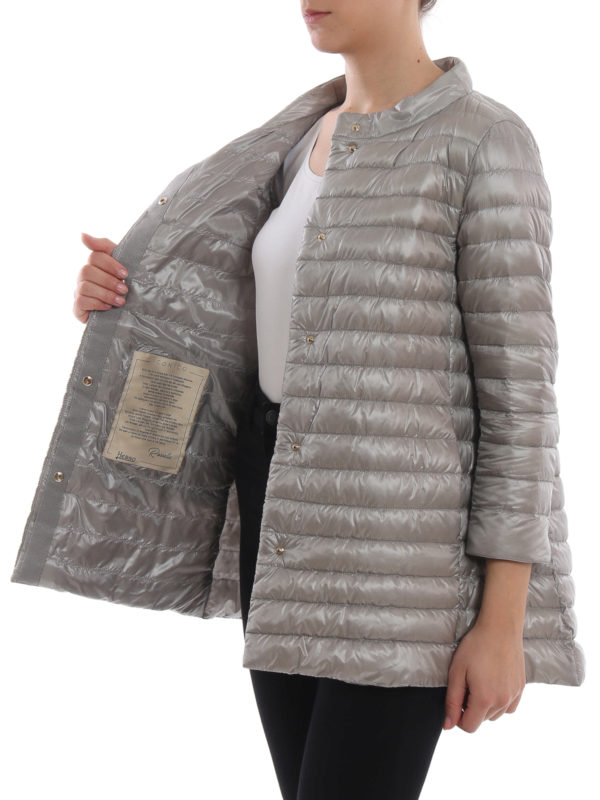 HERNO buy online Rossella grey long puffer jacket