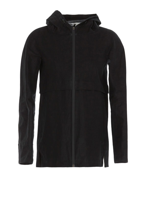 HERNO: casual jackets - Laminar linen jacket