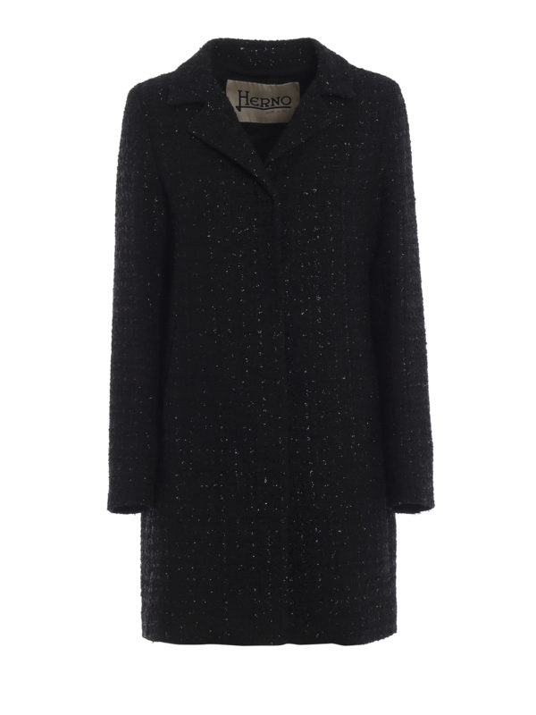 HERNO: Abrigos semilargos - Abrigo Midi - Negro