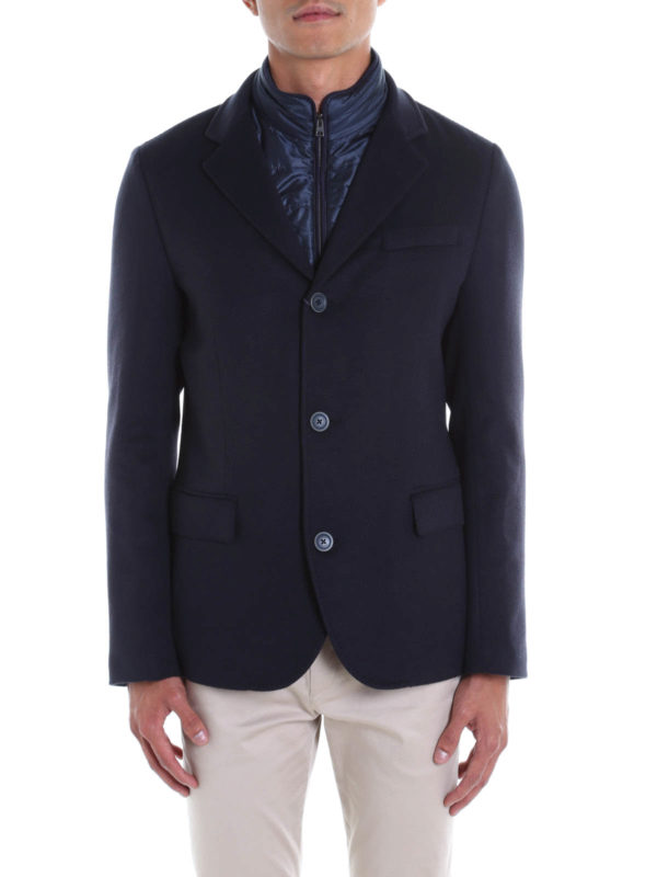 HERNO: blazers online - Cashmere padded blazer