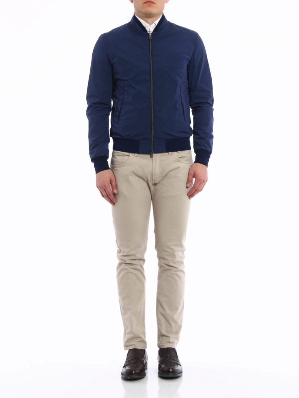 HERNO: Chaquetas Bomber online - Chaqueta Bomber Azul Para Hombre