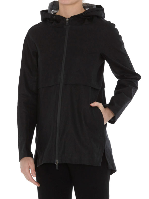 HERNO: casual jackets online - Laminar linen jacket