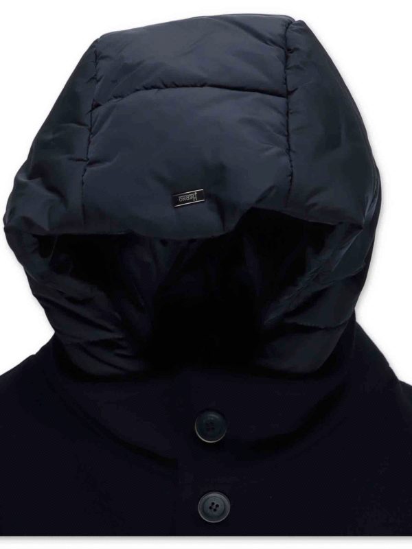 HERNO: coats online - Short blue coat