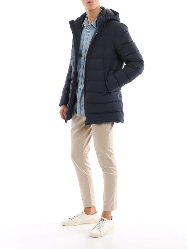 HERNO: Lange Daunenmäntel online - Daunenmantel - Blau