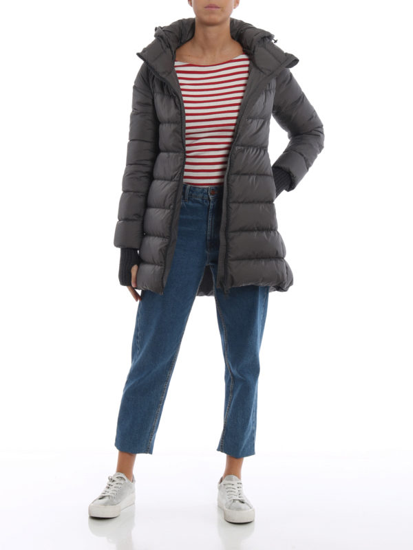 HERNO: Lange Daunenmäntel online - Daunenmantel - Grau